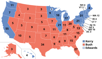 Results for the 2004 United States presidential election